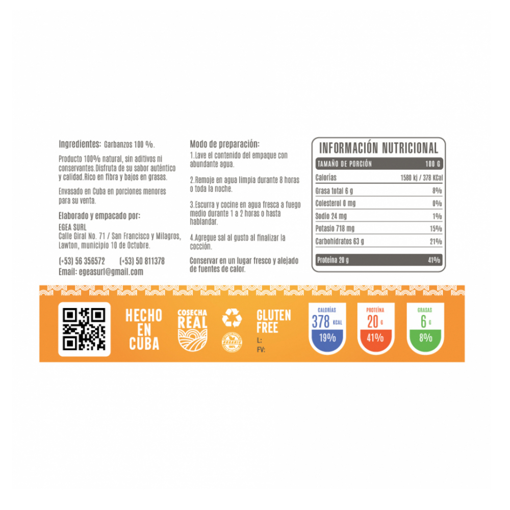 Garbanzos Cosecha Real (3 x 1 kg / 2.2 lb) - Miniatura 2