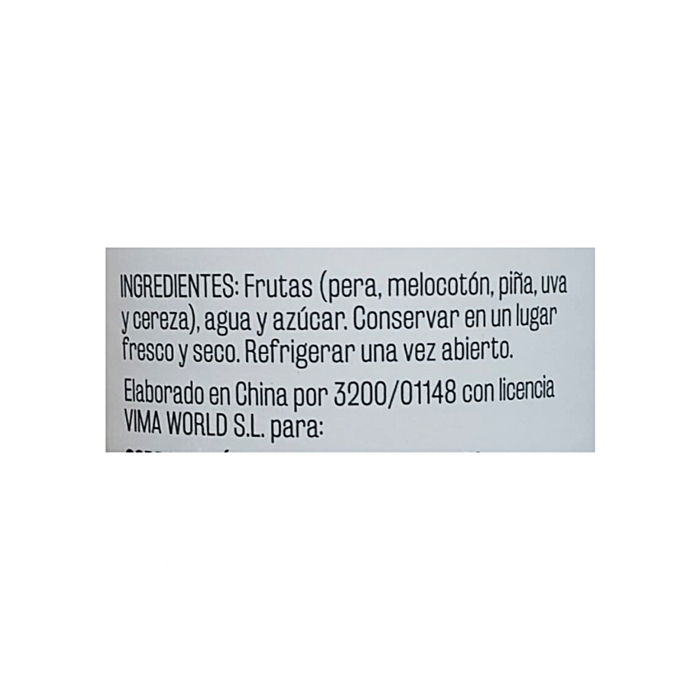Cóctel de frutas en almíbar Vima Foods (425 g / 15 oz) - Miniatura 4