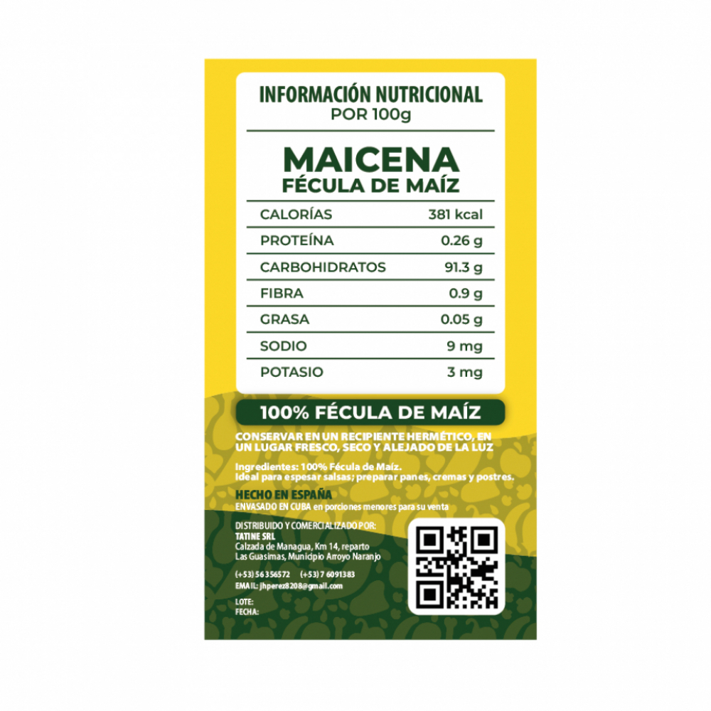 Maicena Campo Vivo (4 x 500 g / 1.1 lb) - Miniatura 2