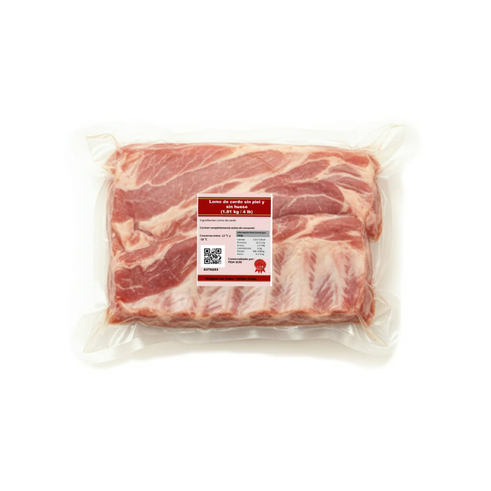 Lomo de cerdo sin piel y sin hueso Pida (1.81 kg / 4 lb) - Miniatura 2
