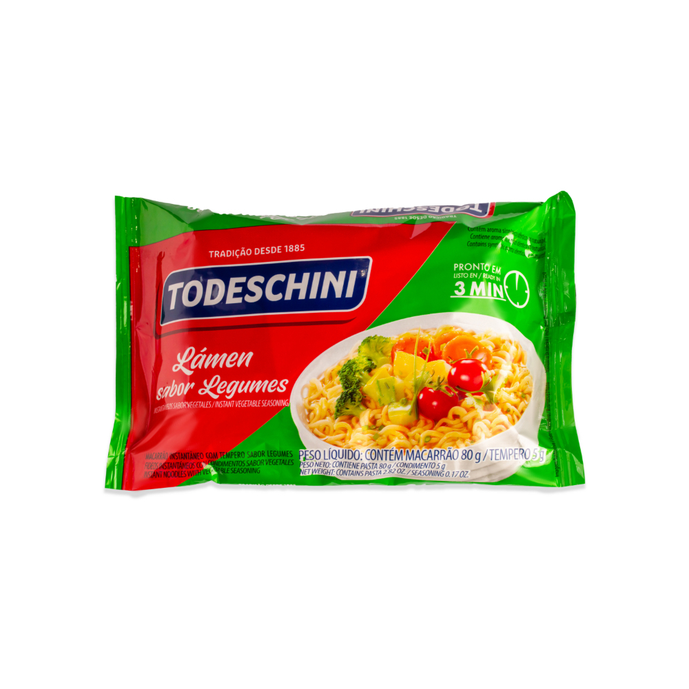 Fideos instantáneos sabor a legumbres Todeschini (2 x 85 g / 2.99 oz) - Miniatura 2