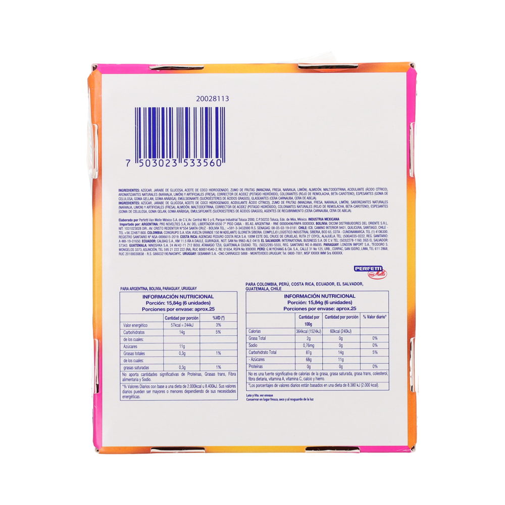 Caramelo masticable sabor fruta Mentos (406.56 g / 14.34 oz) - Miniatura 2