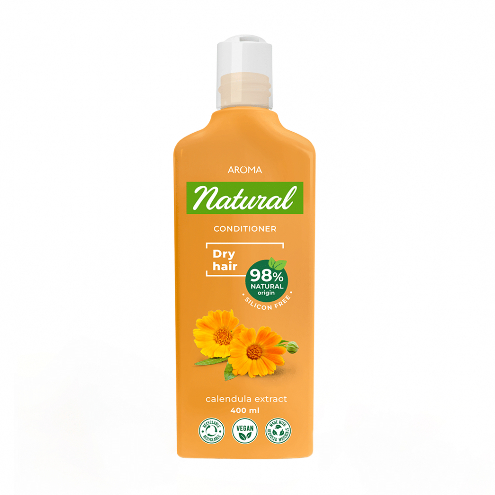 Acondicionador para cabello seco con extracto de caléndula Aroma Natural (400 ml) - Imagen 1