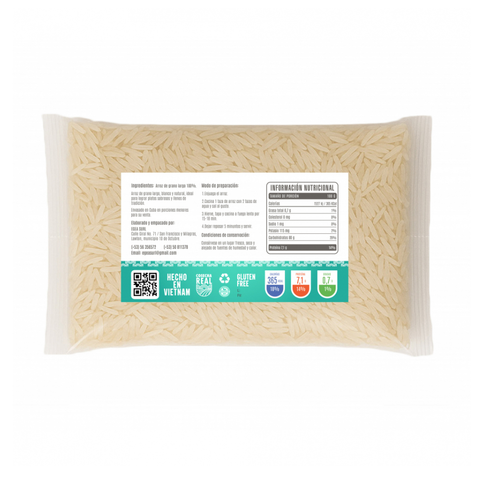 Arroz de grano largo Cosecha Real (3 x 1 kg / 2.2 lb) - Miniatura 3