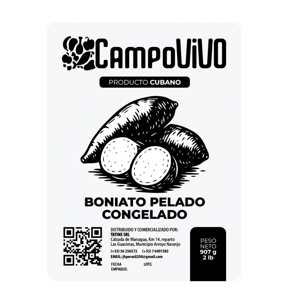 Boniato pelado congelado Campo Vivo (907 g / 2 lb) - Miniatura 3