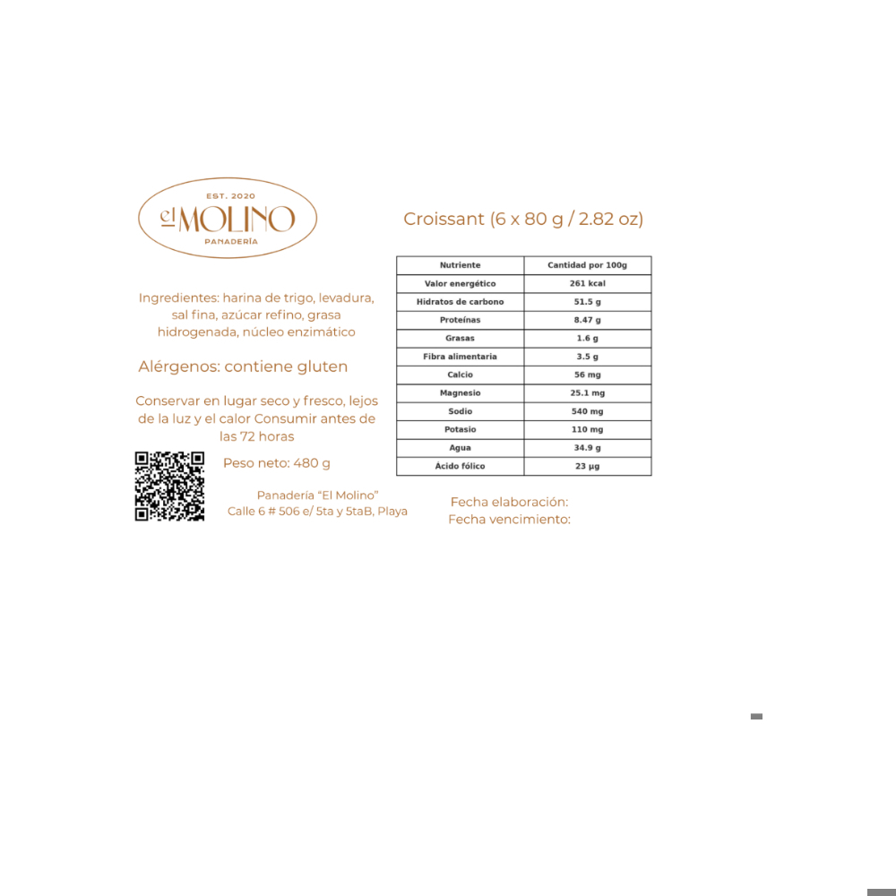 Croissant + Pan volcán - Miniatura 4