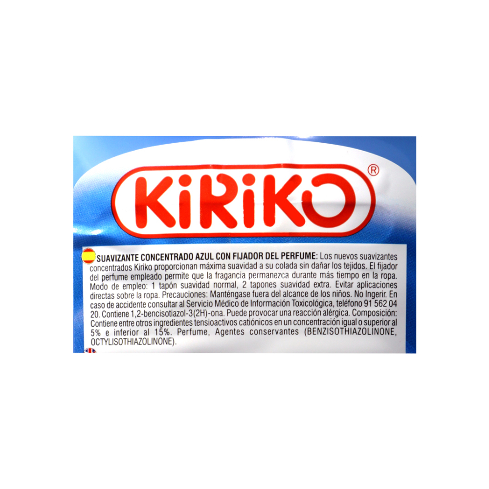 Suavizante concentrado con fijador de perfume Azul Kiriko (2 L) - Miniatura 2