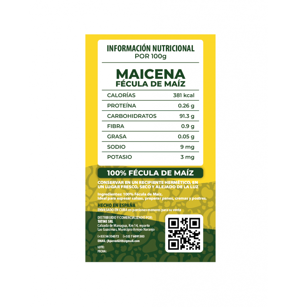 Maicena Campo Vivo (1 kg / 2.2 lb) - Miniatura 3