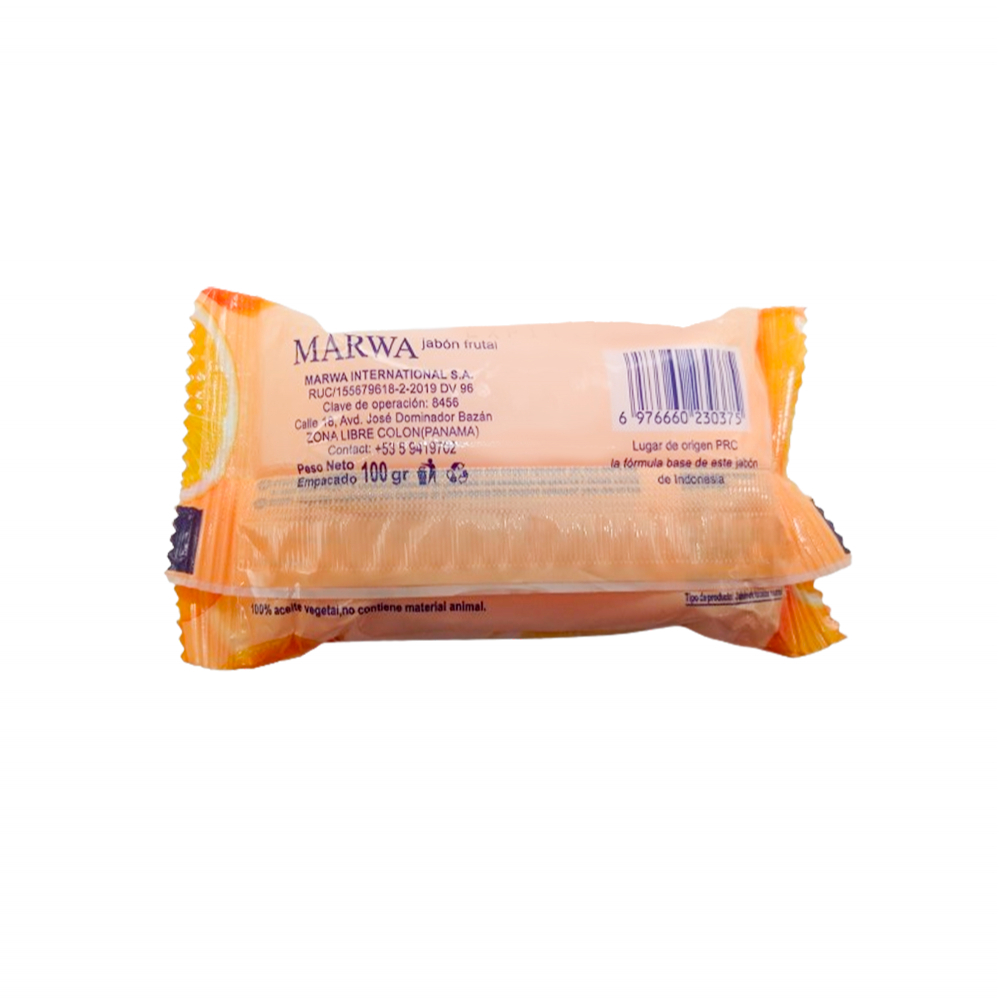 Jabón frutal con extracto de naranja Marwa (100 g / 3.5 oz) - Miniatura 2