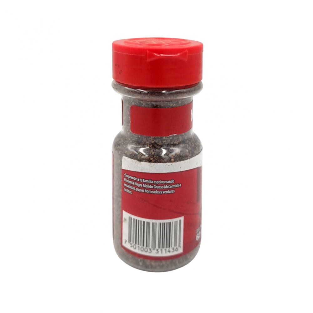 Pimienta negra molida grueso McCormick (62 g / 2.18 oz) - Miniatura 2