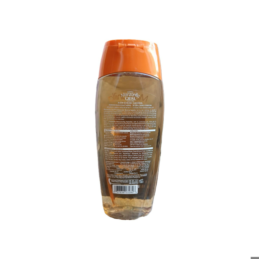 Champú de manzanilla con aceite de ricino Grisi (400 ml / 13.5 fl.oz) - Miniatura 2