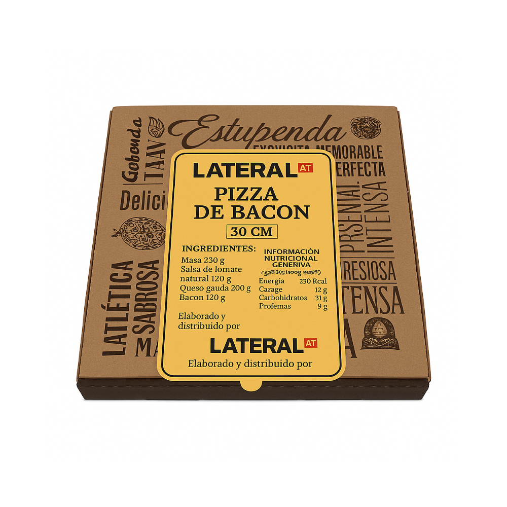 Pizza de bacon Lateral (30 cm) - Miniatura 2