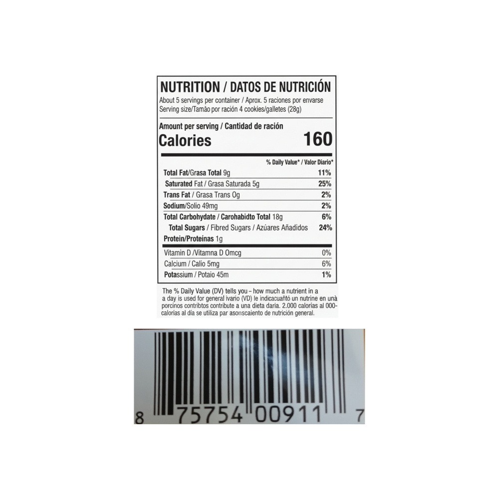 Sorbeto de mantequilla de maní Bauducco (142 g / 5 oz) - Miniatura 3