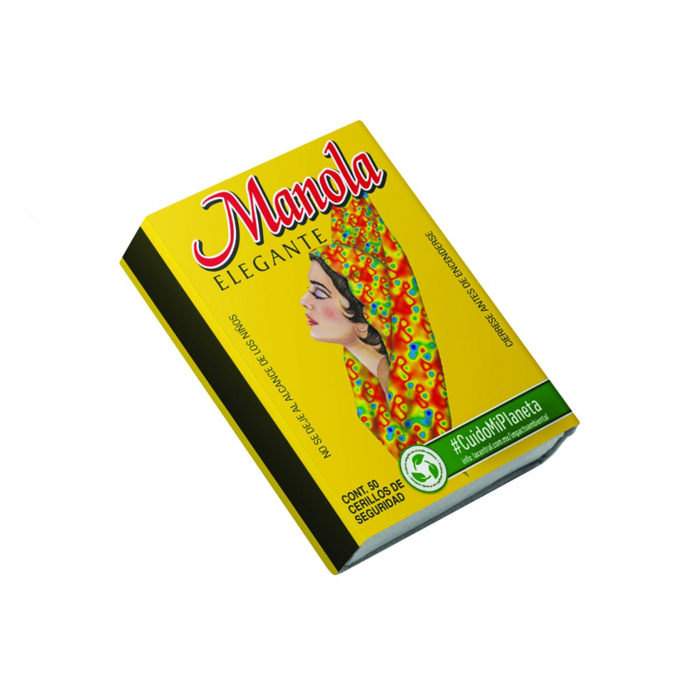 Caja de fósforos Manola Elegante (50 U) - Imagen 1