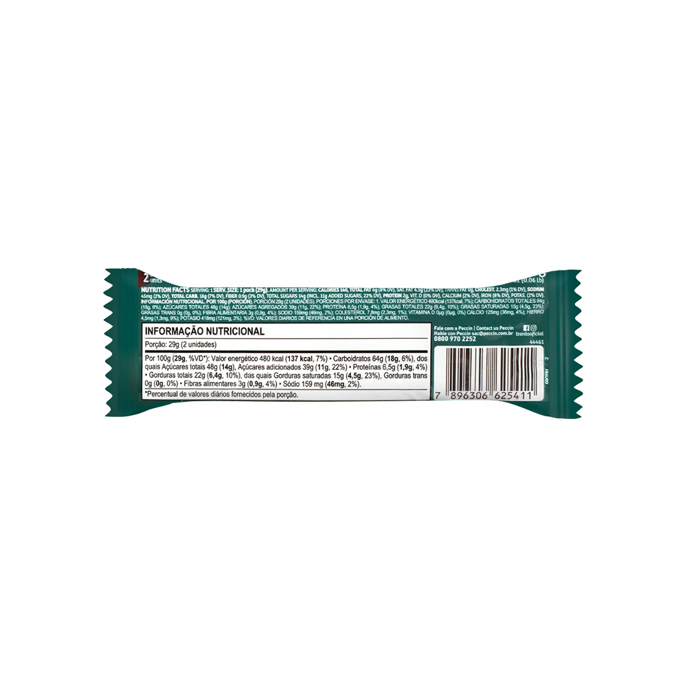 Barquilla rellena sabor trufa de chocolate y cubierta con chocolate con leche Trento (8 x 29 g / 1.02 oz) - Miniatura 3