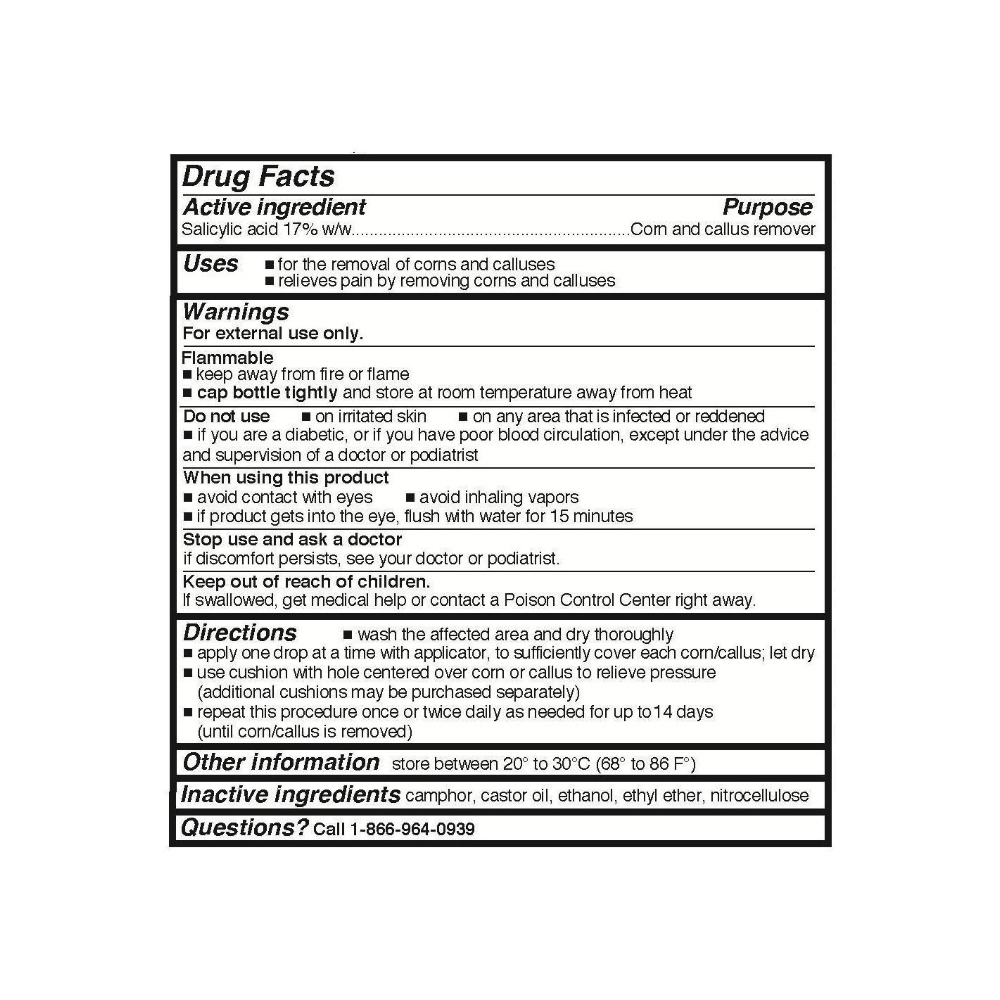 Removedor líquido de callos. Ácido acetilsalicílico 17 % Goodsense (9.8 ml / 0.33 fl oz) - Miniatura 3