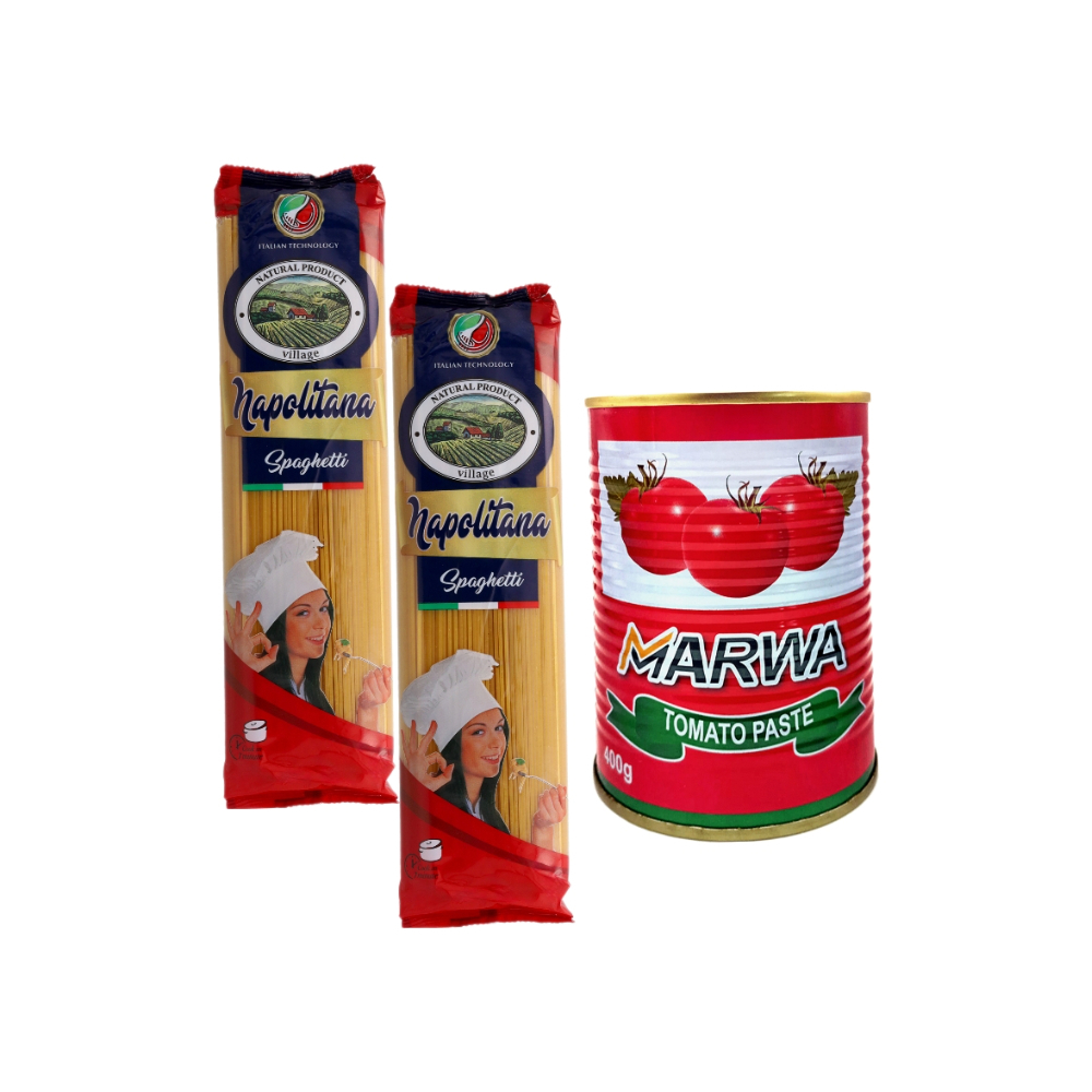 Pasta de tomate + Espaguetis napolitana - Imagen 1