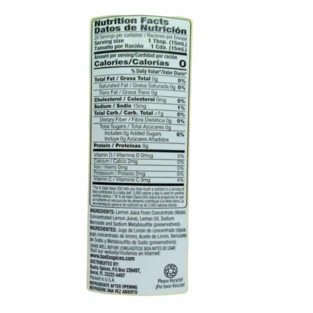 Jugo de limón Badia (295.7 ml) - Miniatura 2