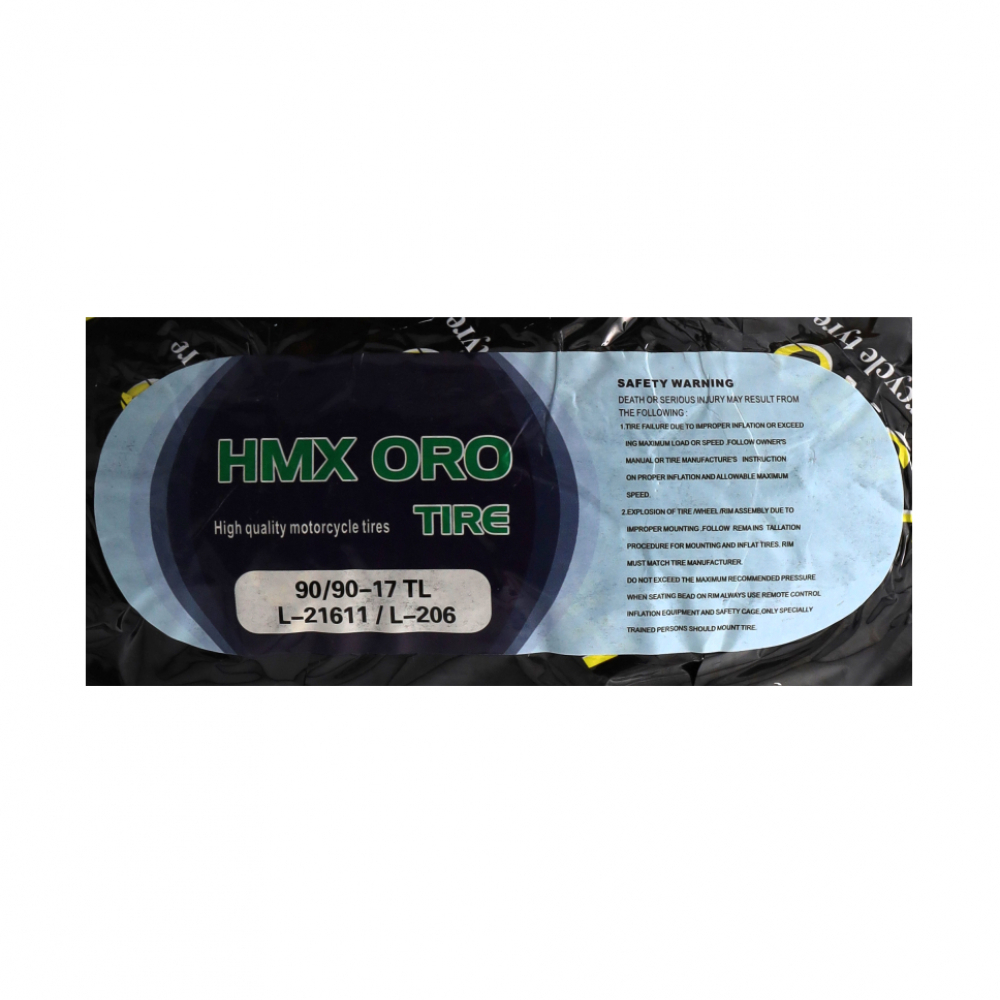 Neumático para moto -Hmx Oro 90 x 90 R17 Tl - Miniatura 4