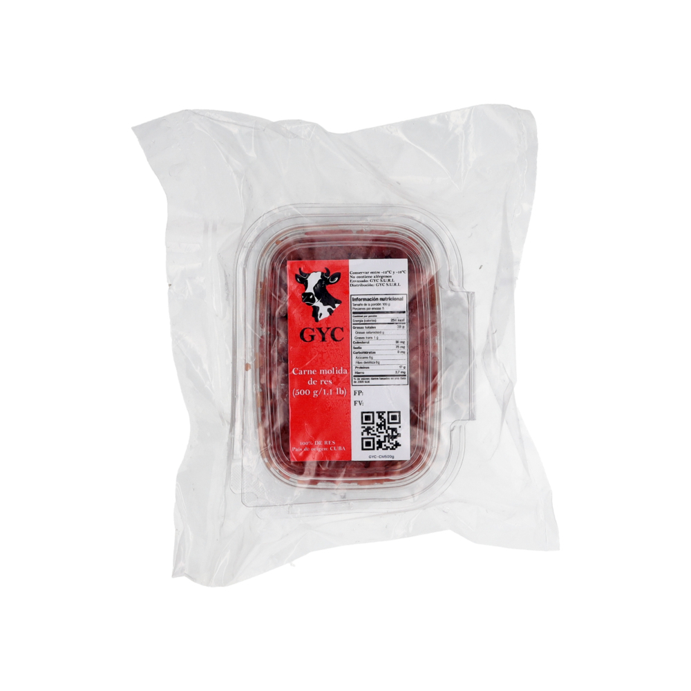Carne molida de res GYC (500 g / 1.1 lb) - Miniatura 3
