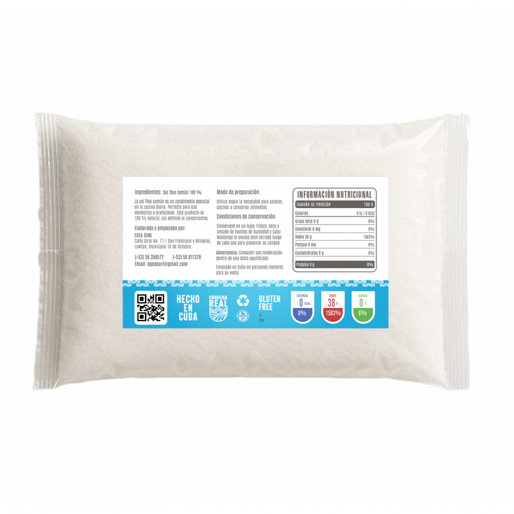 Sal fina común Cosecha Real (3 x 1 kg / 2.2 lb) - Miniatura 3