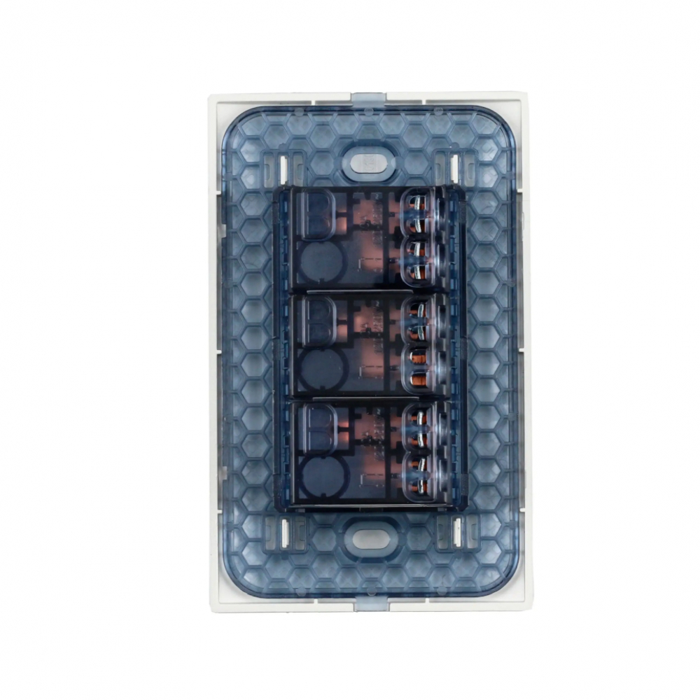 Interruptor triple color blanco de 1/3 Surtek P423B - Miniatura 2