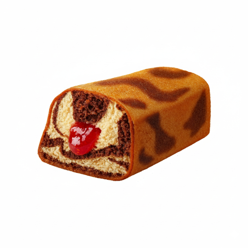 Pastel marmoleado con relleno sabor a fresa Efruz (6 x 40 g / 1.41 oz) - Miniatura 3