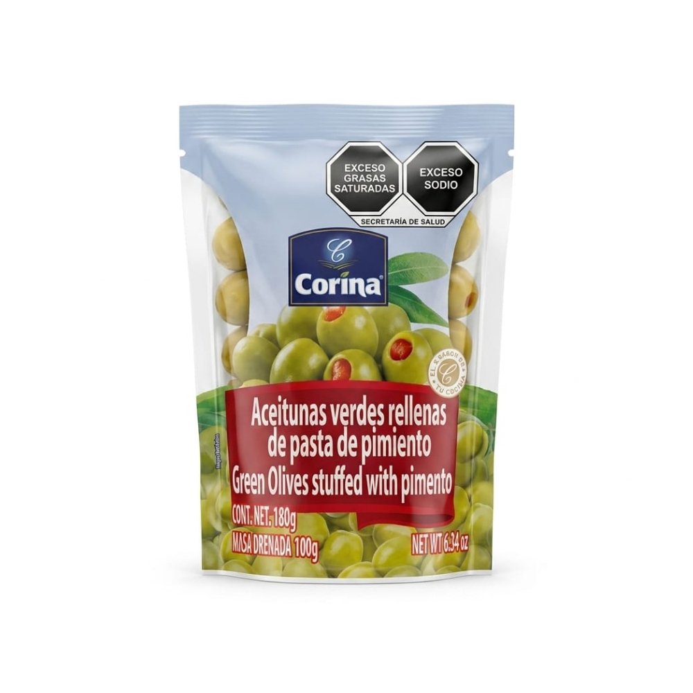 Corina Green Olives Stuffed with Pimento Paste (180 g / 6.34 oz