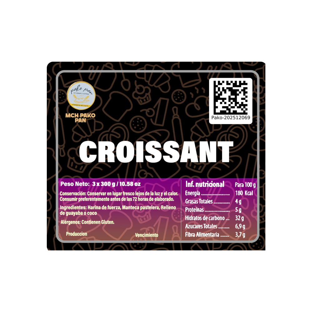 Croissant MCH-PakoPan (3 x 300 g / 10.58 oz) - Miniatura 3