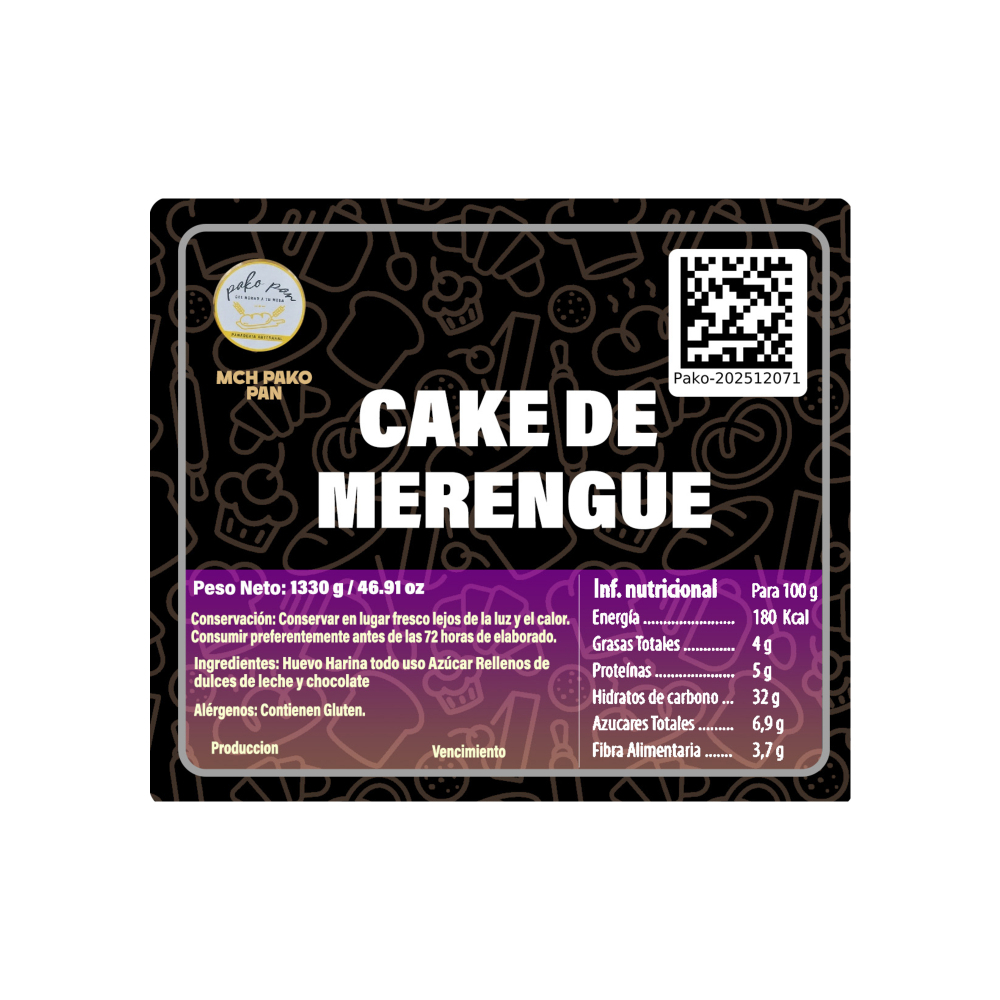 Cake de merengue MCH-PakoPan (15 Comensales) - Miniatura 3