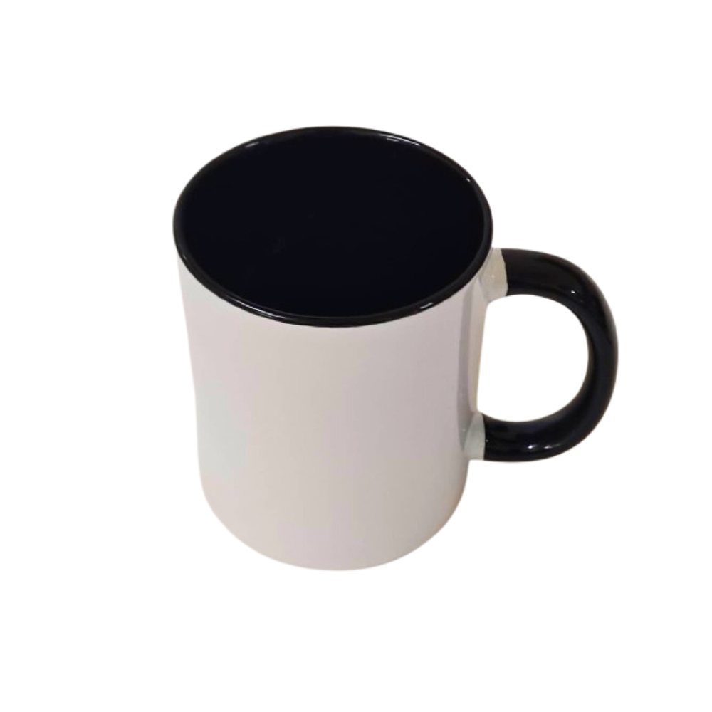 Taza de cerámica blanca con el interior y el asa en color negra Torbex - Miniatura 2