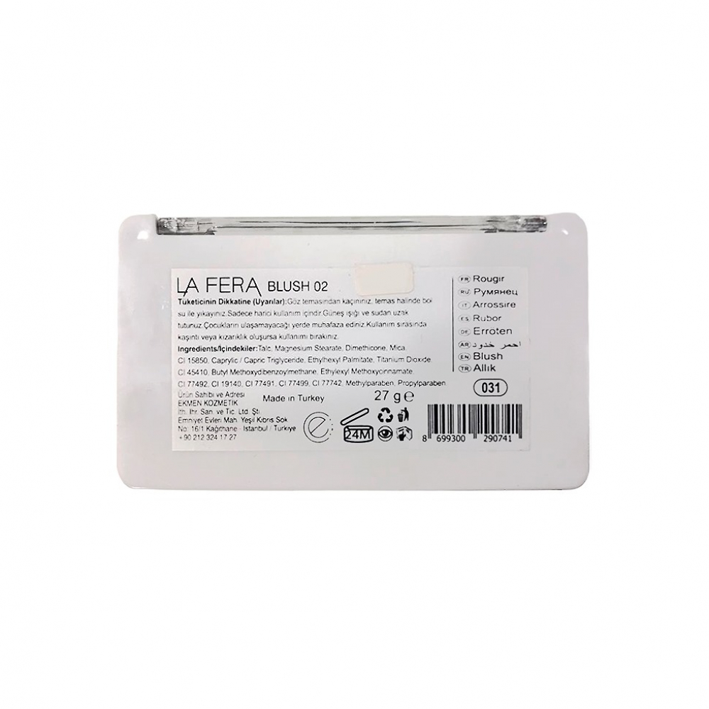 Paleta de rubor No 2 La Fera (27 g) - Miniatura 3