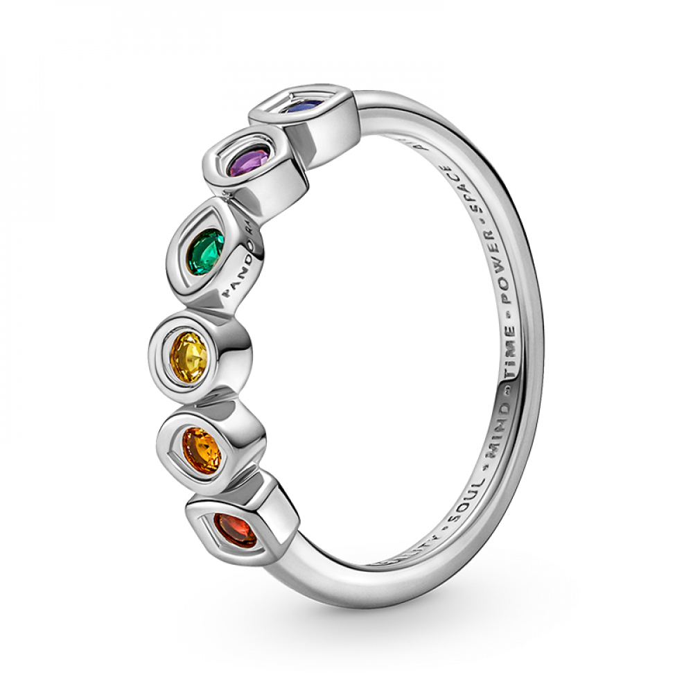 Style Pandora infinity gems of the Avengers of Marvel Silver Ring