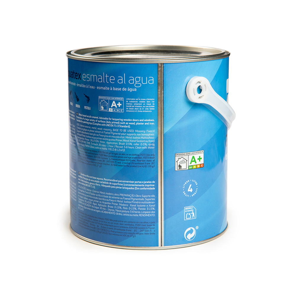Esmalte al agua color blanco Acquatex Isaval (4 L) - Miniatura 2