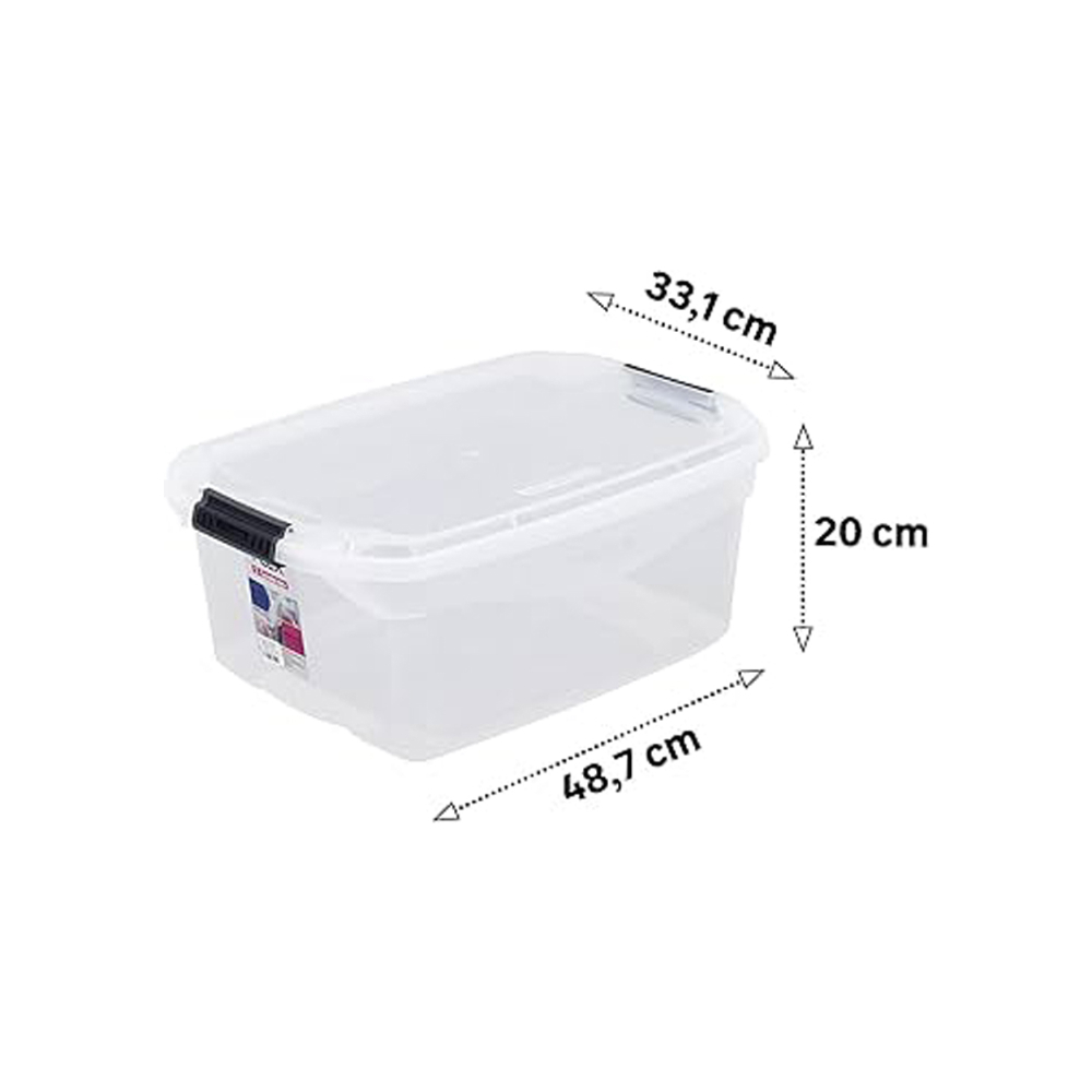 Caja organizadora de plástico 20 L Ref: SR931 Sanremo - Miniatura 2