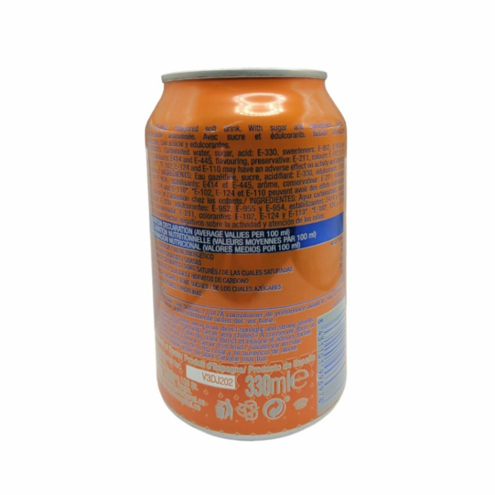 Refresco gaseado de naranja Santa (24 x 330 ml) - Miniatura 2