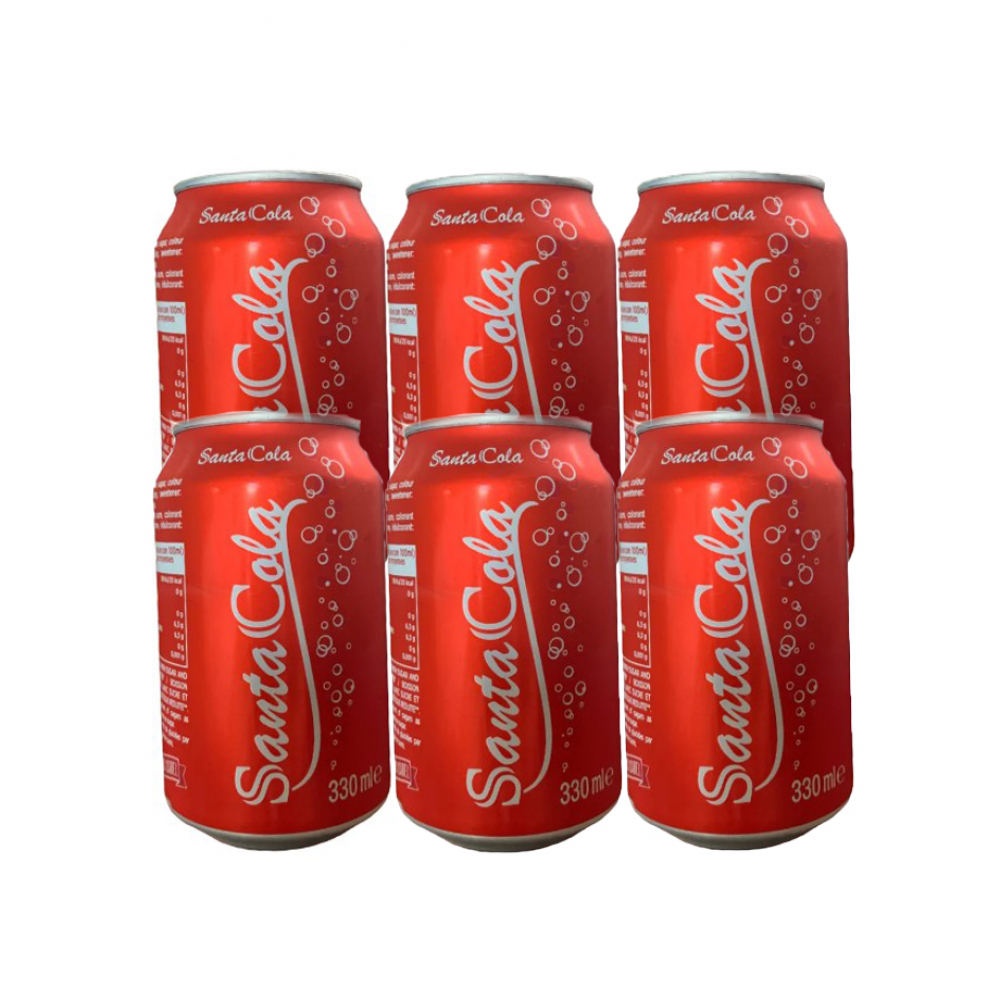 Mercatoria - Refresco gaseado de cola Santa (6 x 330 ml)