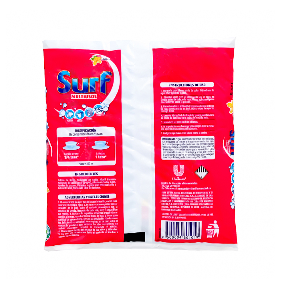 Detergente en polvo multiusos fragancia rosas Surf (150 g / 5.29 oz) - Miniatura 3