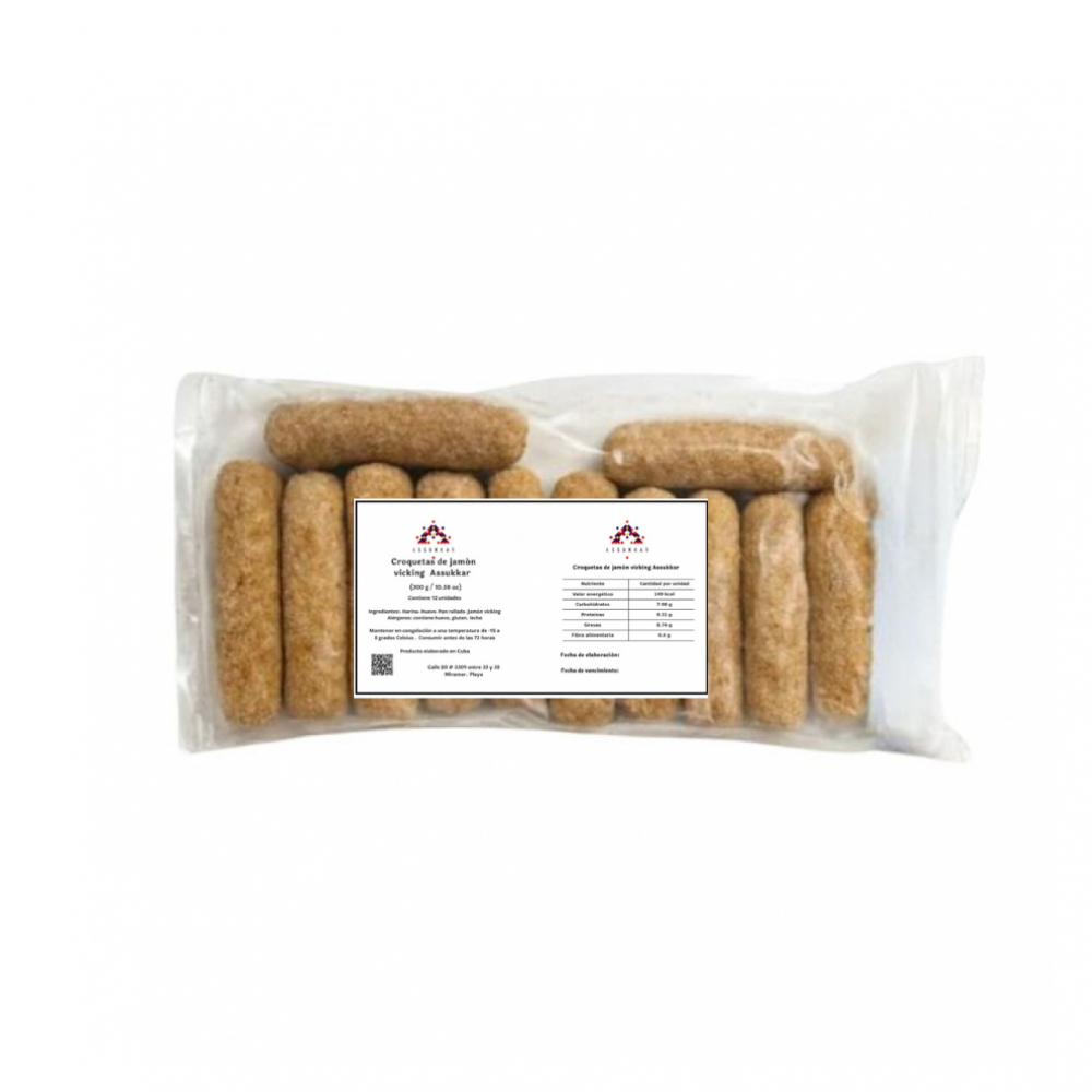 Croquetas de jamón vicking Assukkar (300 g / 10.58 oz) - Miniatura 3