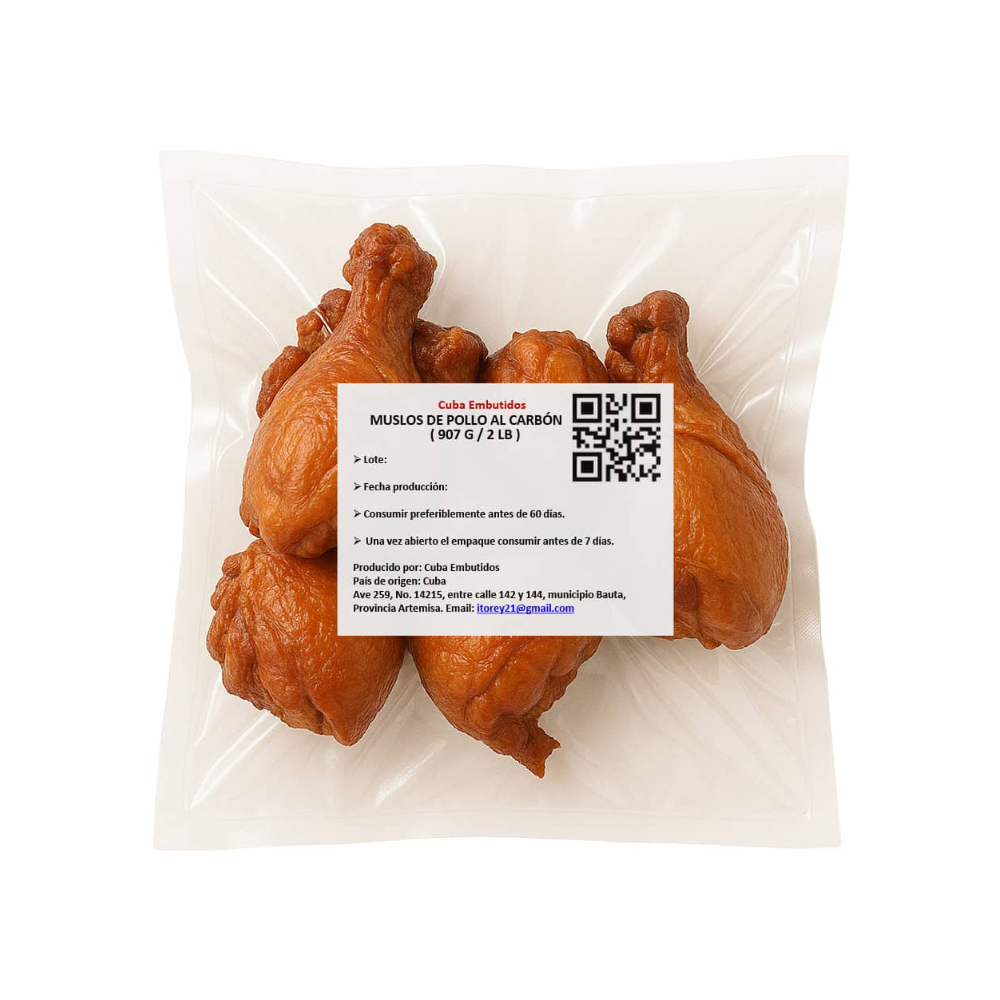 Muslos de pollo al carbón Cuba Embutidos (907 g / 2 lb) - Miniatura 4
