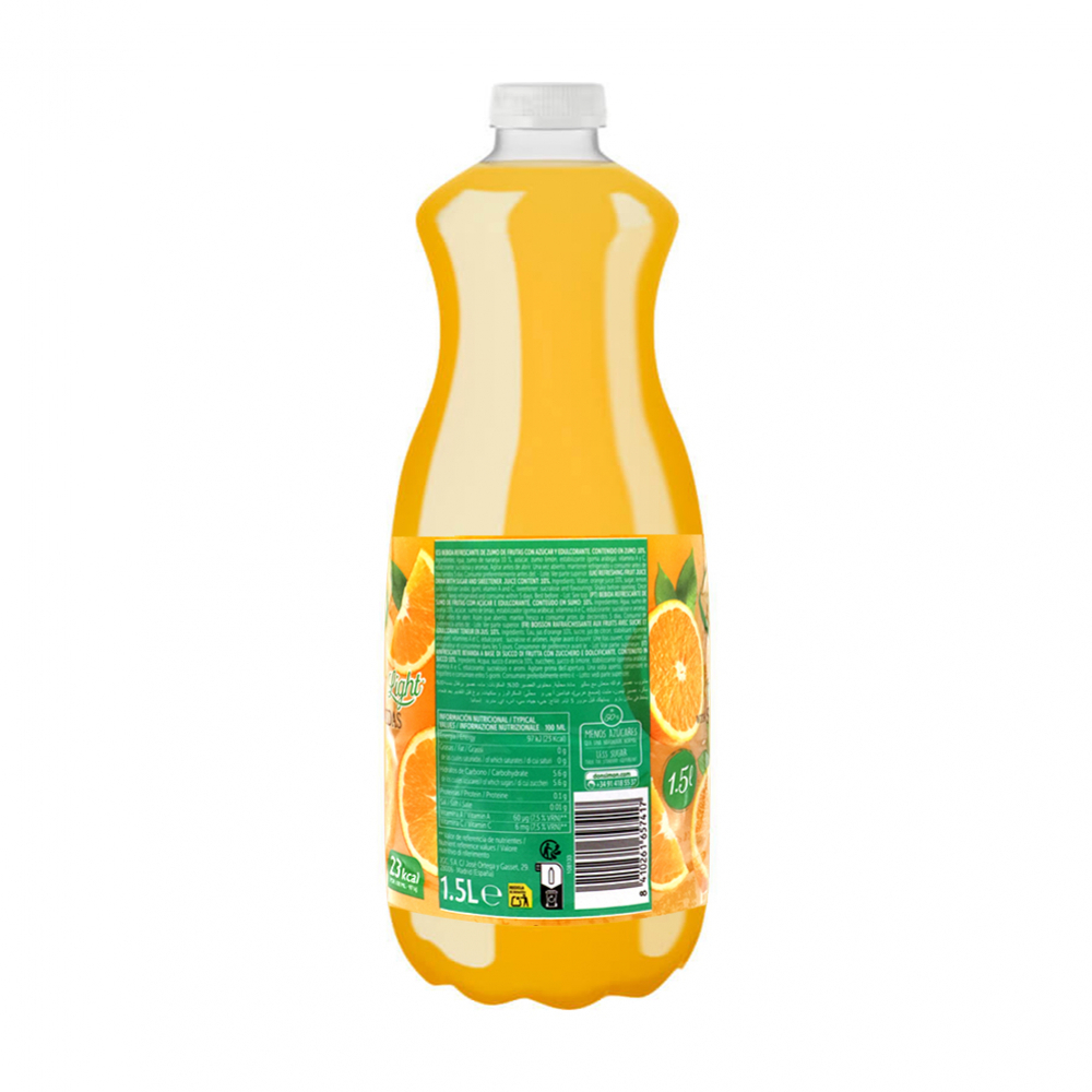 Naranjada natural con naranjas exprimidas light Don Simón (1.5 L) - Miniatura 2