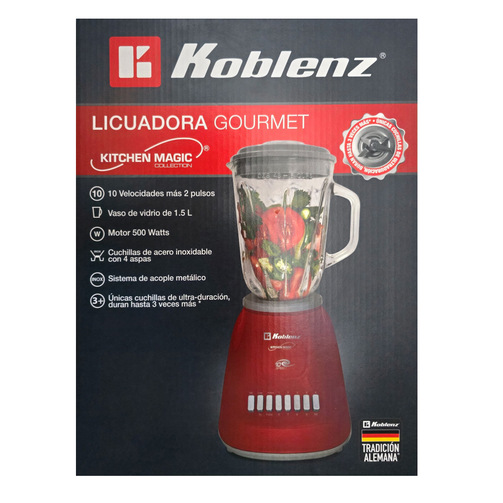 Licuadora gourmet roja Koblenz LKM-5970 VR - Miniatura 4