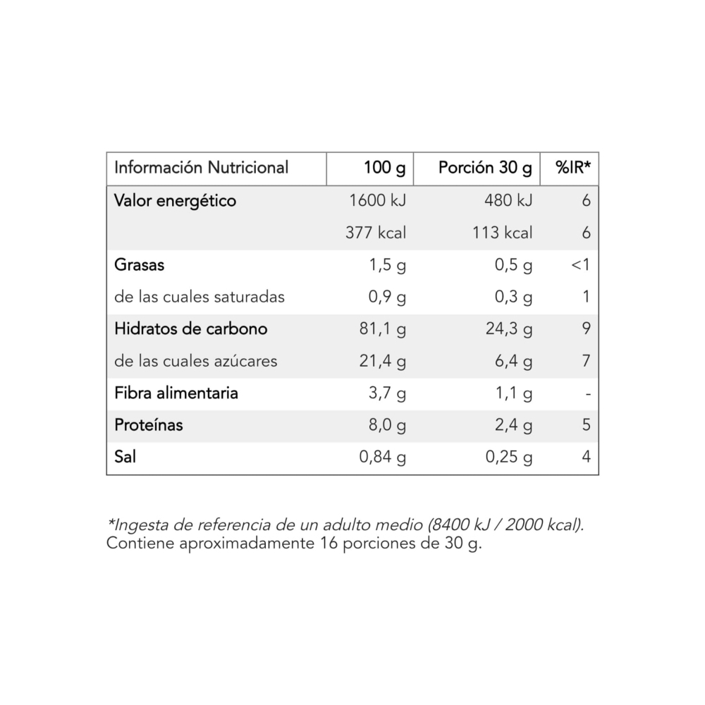 Cereal de arroz inflado con sabor a chocolate Ceridés (500 g / 1.1 lb) - Miniatura 2