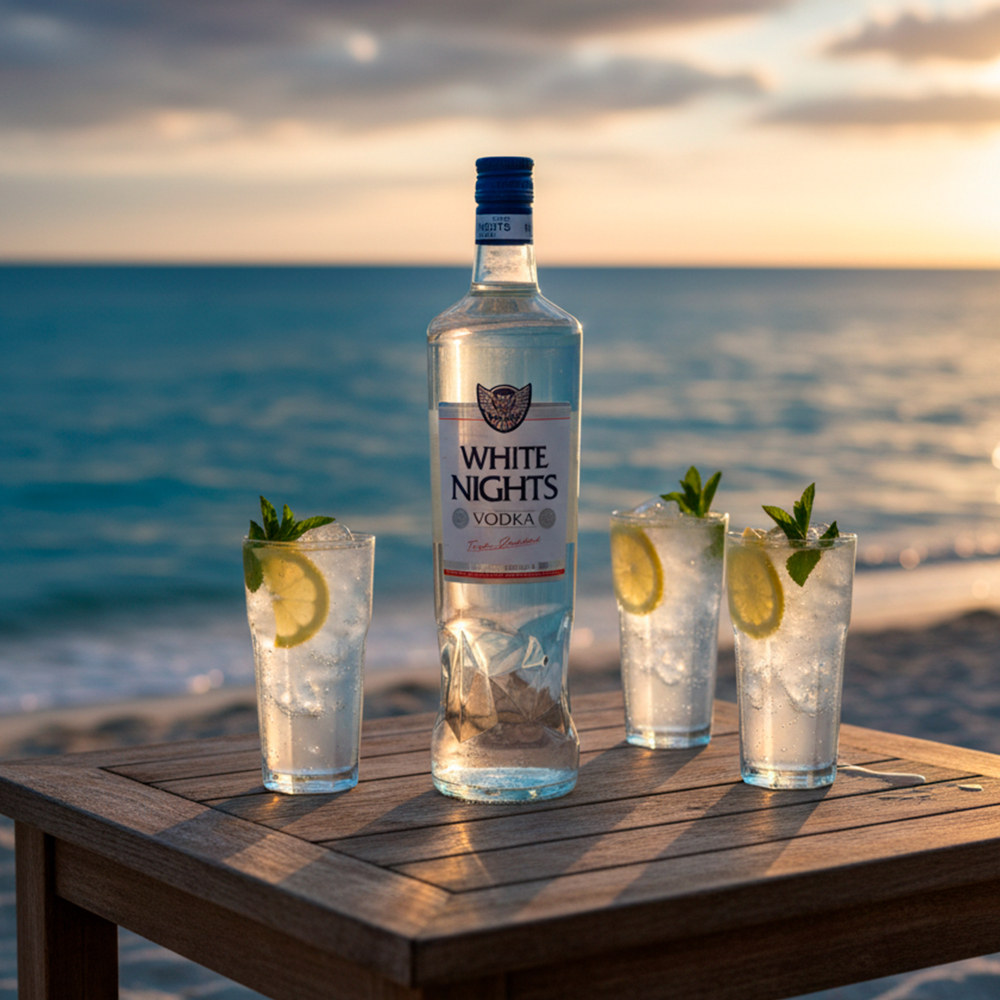 Vodka 37.5 % vol White Nights (1 L) - Miniatura 2