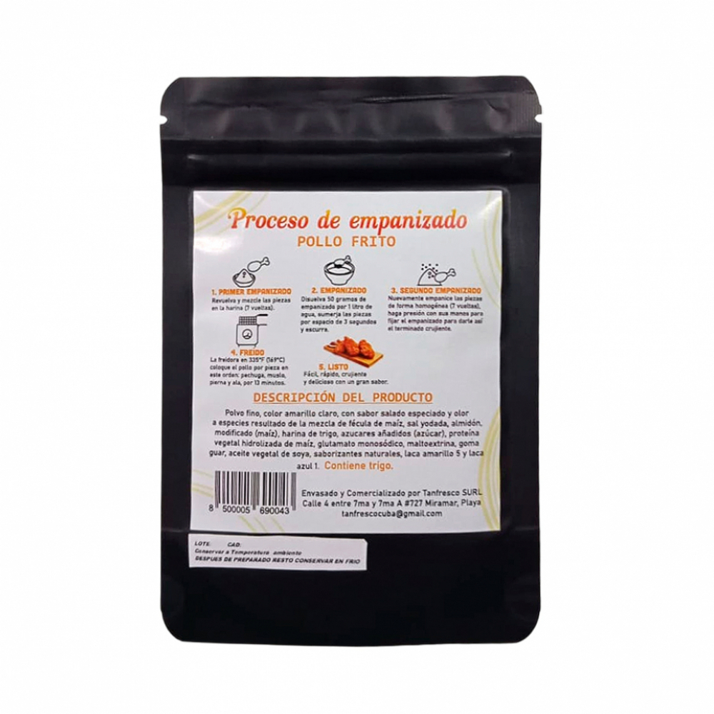 Mezcla para empanizar sin huevo Tranfresco (50 g / 1.76 oz) - Miniatura 4