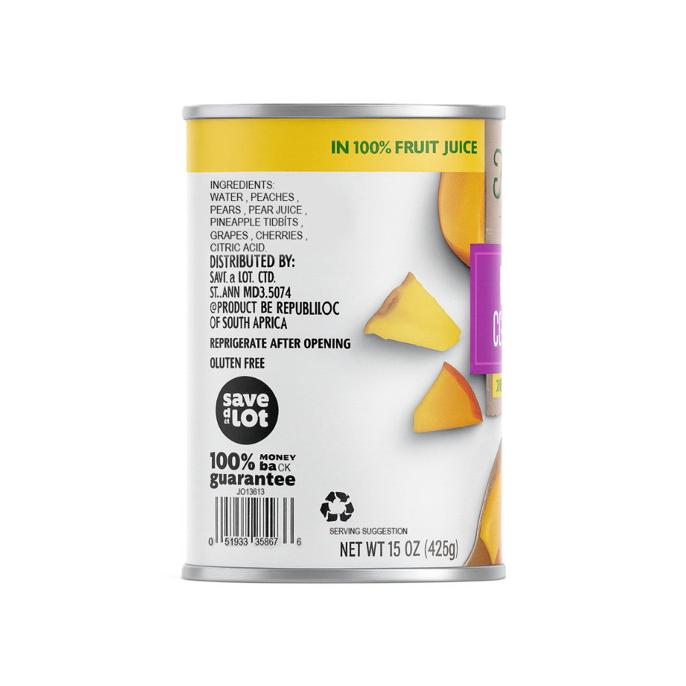 Cóctel de frutas Fairhill (425 g / 15 oz) - Miniatura 3