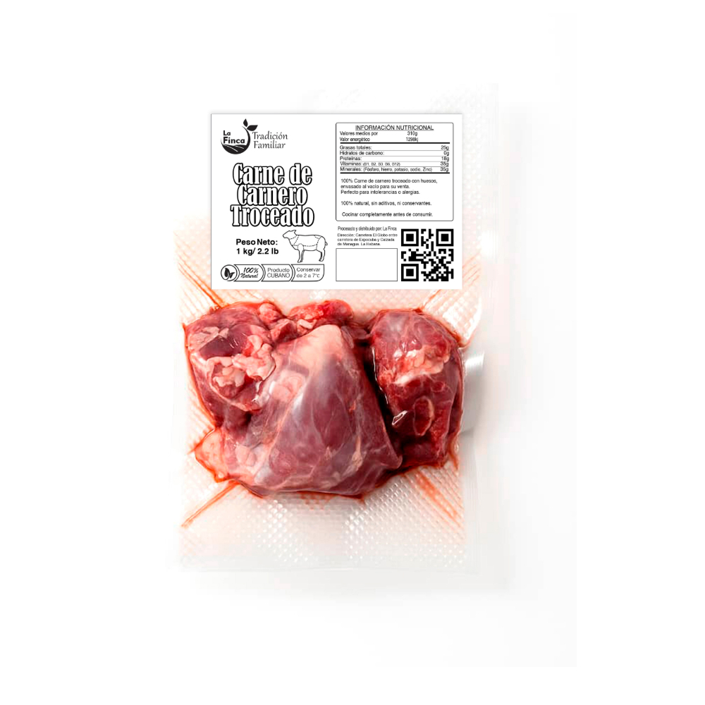 Carne de carnero troceada La Finca (1 kg / 2.2 lb) - Miniatura 2