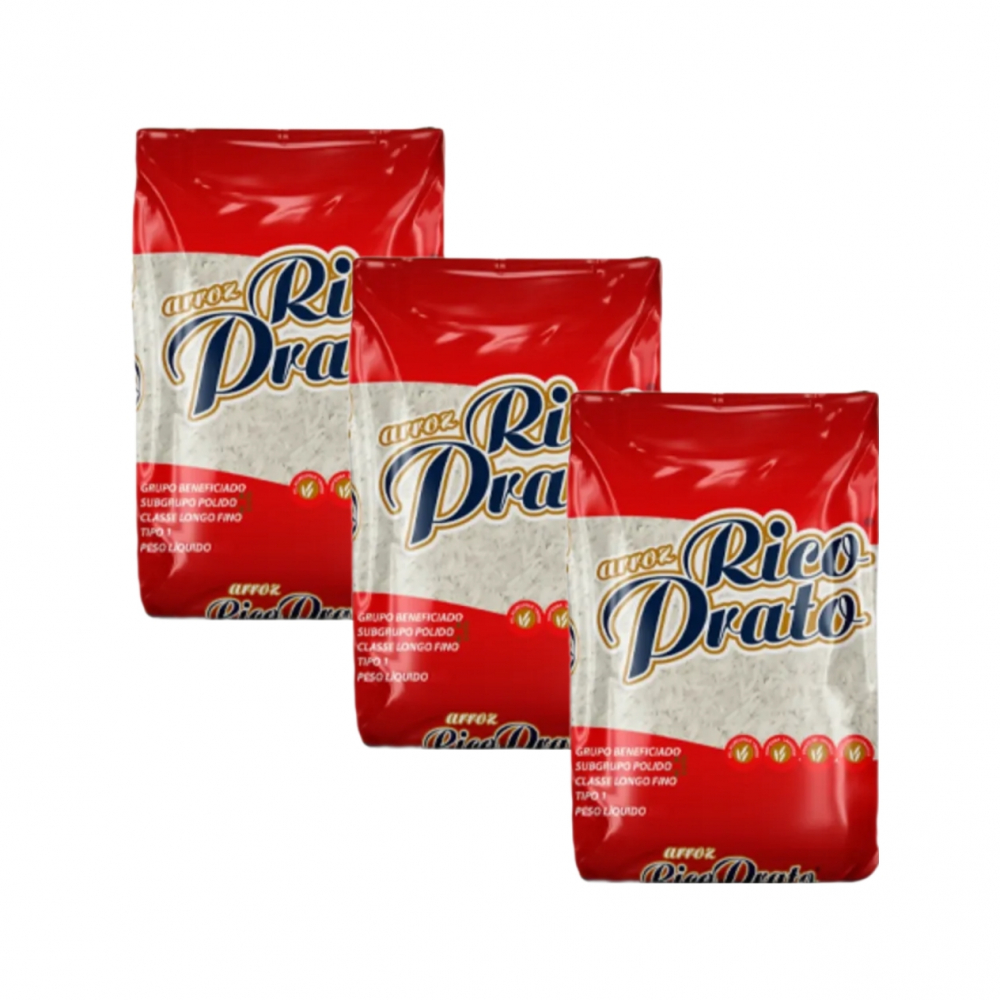 Arroz largo fino Rico Prato (3 x 1 kg / 2.2 lb) | Supermarket23 es una ...