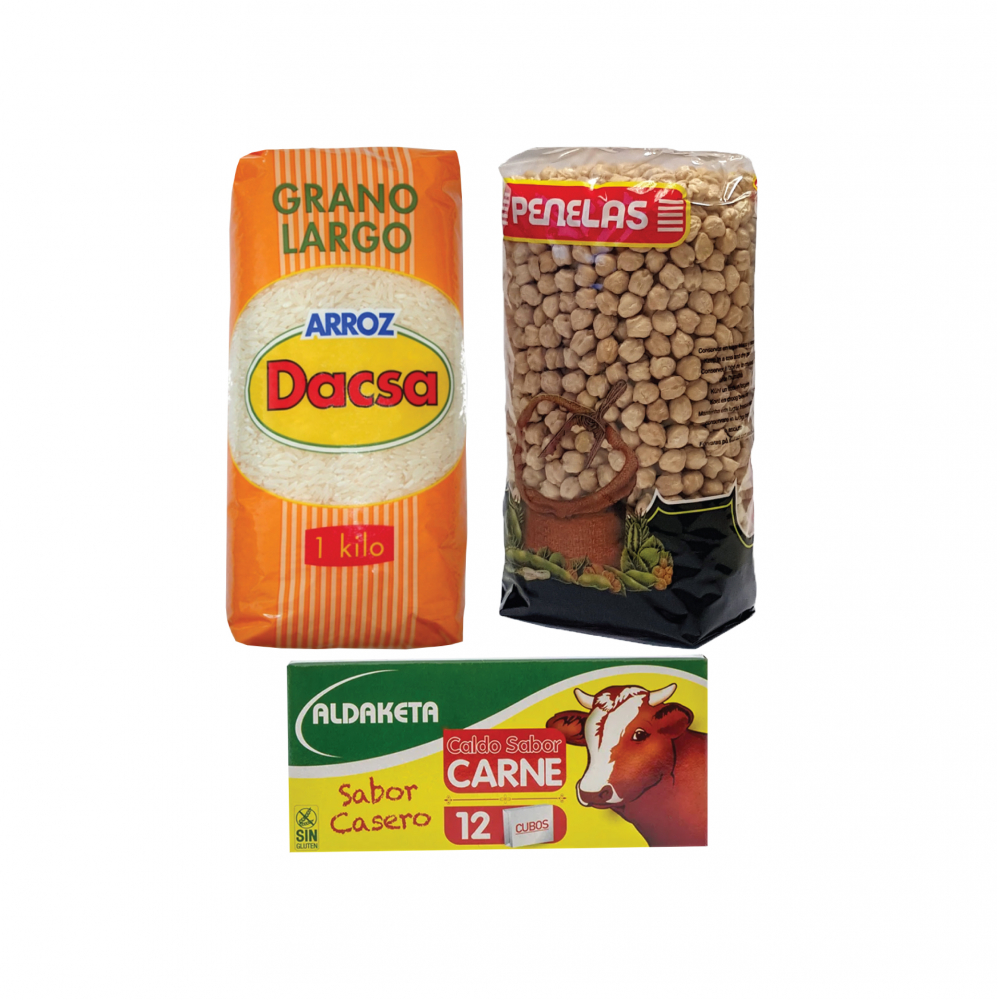 Arroz largo + Garbanzo extra 9 mm + Caldo sabor carne - Miniatura 2