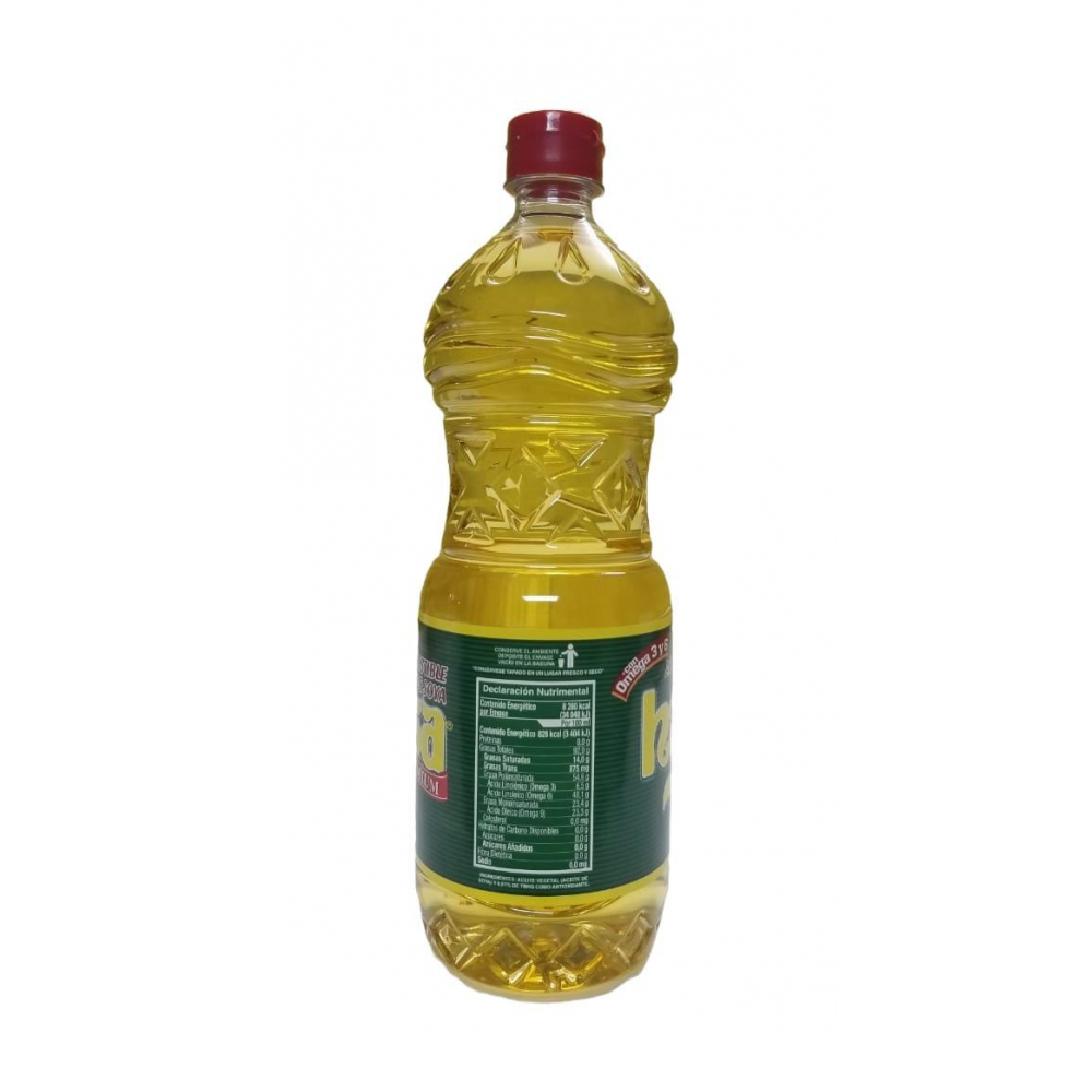 Aceite puro de soya Hysa (1 L) - Miniatura 2